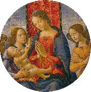 Mainardi, Sebastiano Virgin Adoring the Child with Two Angels oil painting